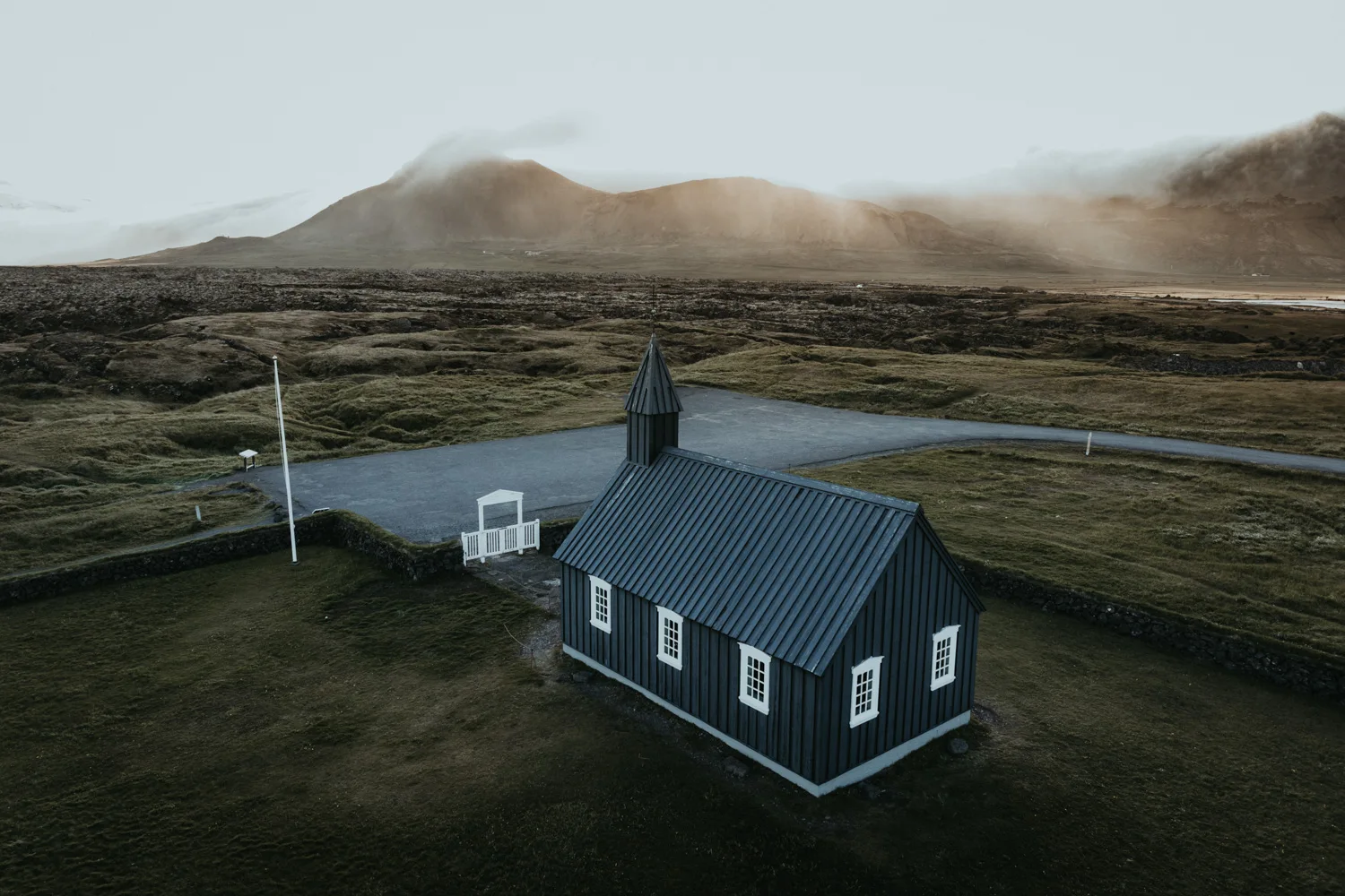 Budir Black Church in Iceland is a Top 10 Places to Elope in Iceland location. Photography by Shryn Hodges
