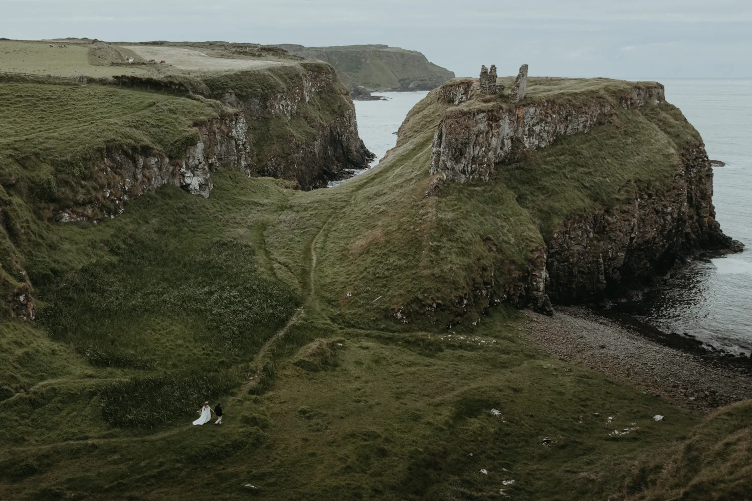 Nicole & Andre's intimate Northern Ireland elopement, by Sharyn Hodges & Nordic Vows