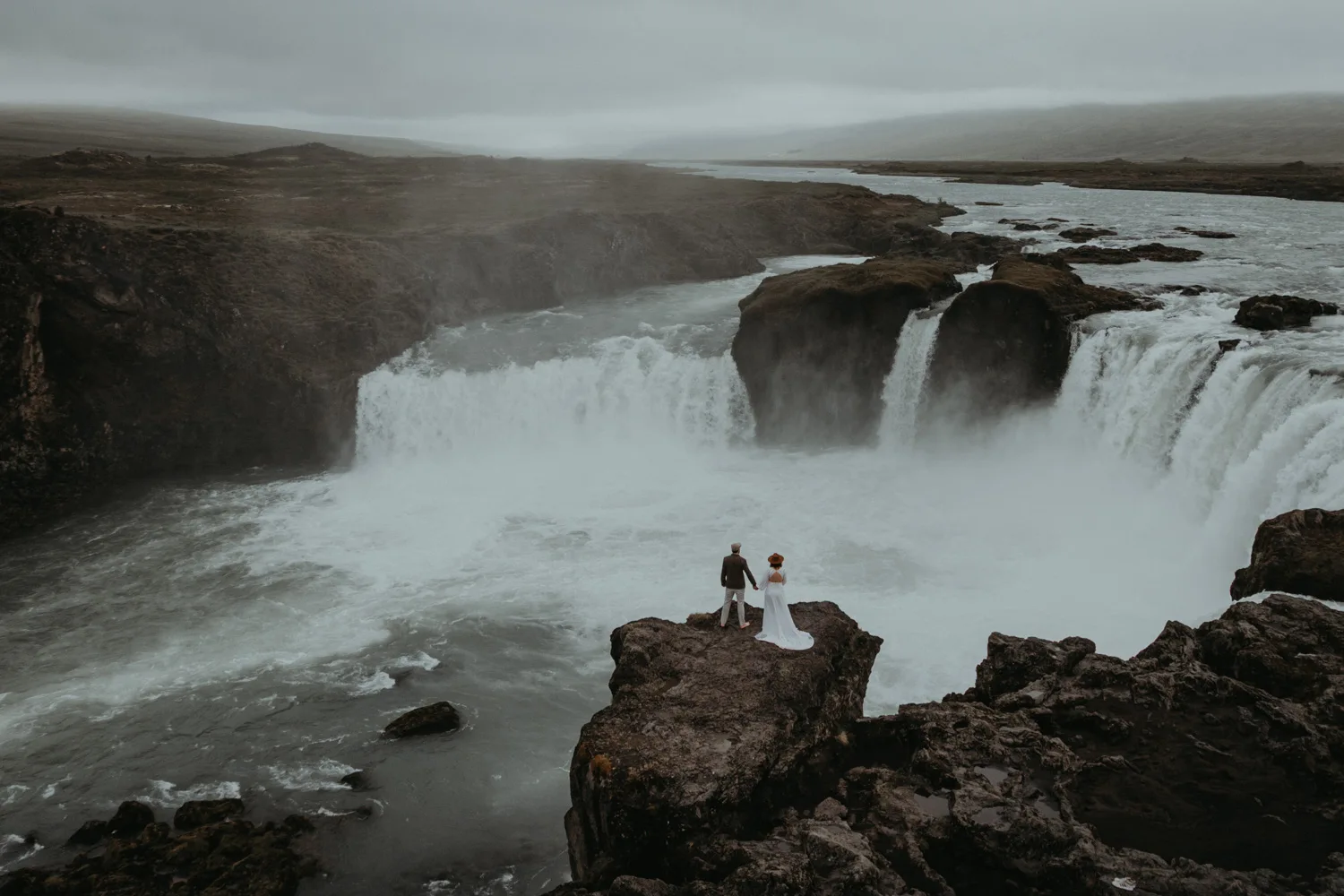 Icelandic Wedding waterfall location by Sharyn Hodges