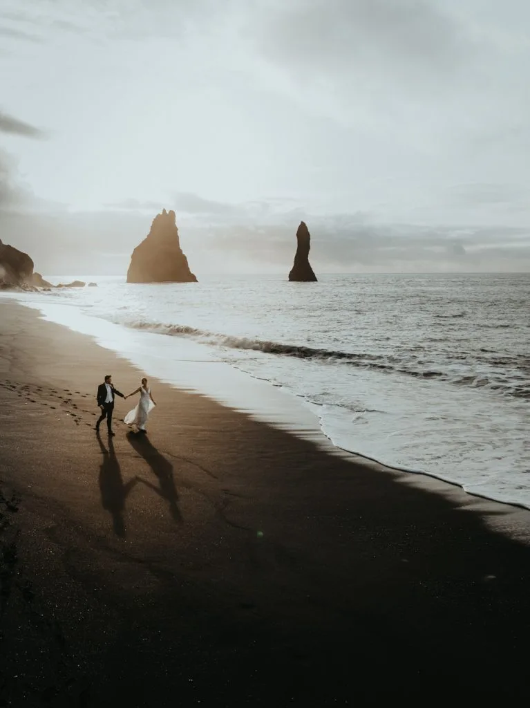 Black Beaches photography by Nordic Vows