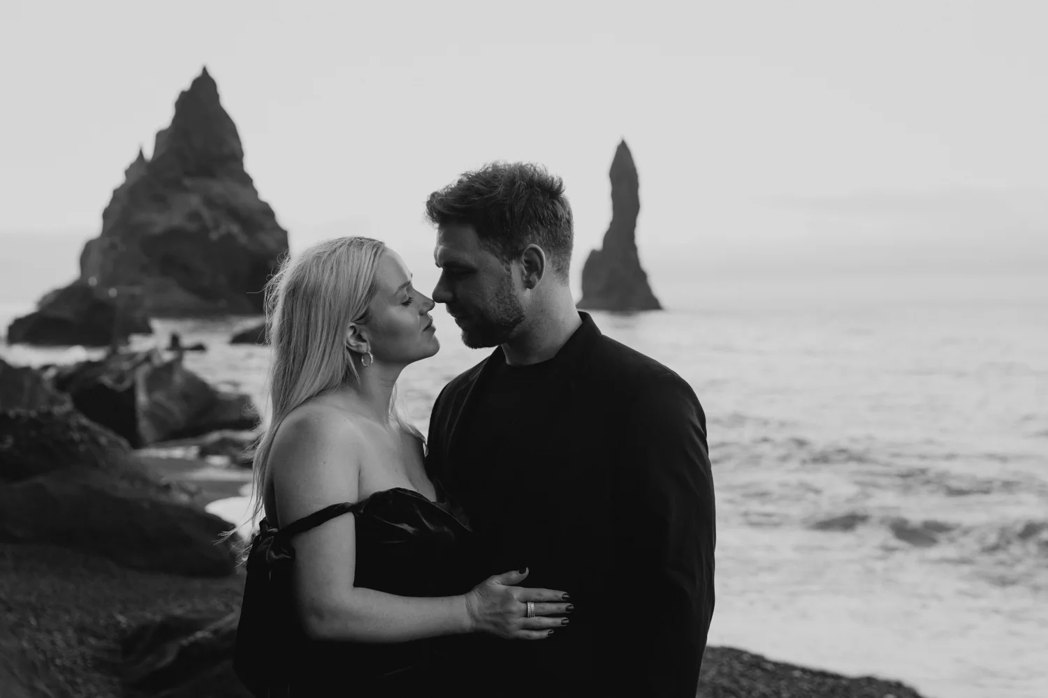 Reynisfjara Black Beach in Iceland is the most beautiful beach and if you thinking of eloping in Iceland, this could you be your beach. 